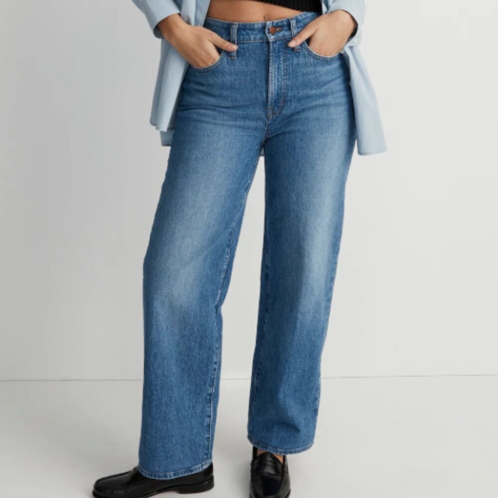 Madewell Curvy Perfect Vintage Wide-Leg Crop Jean 28